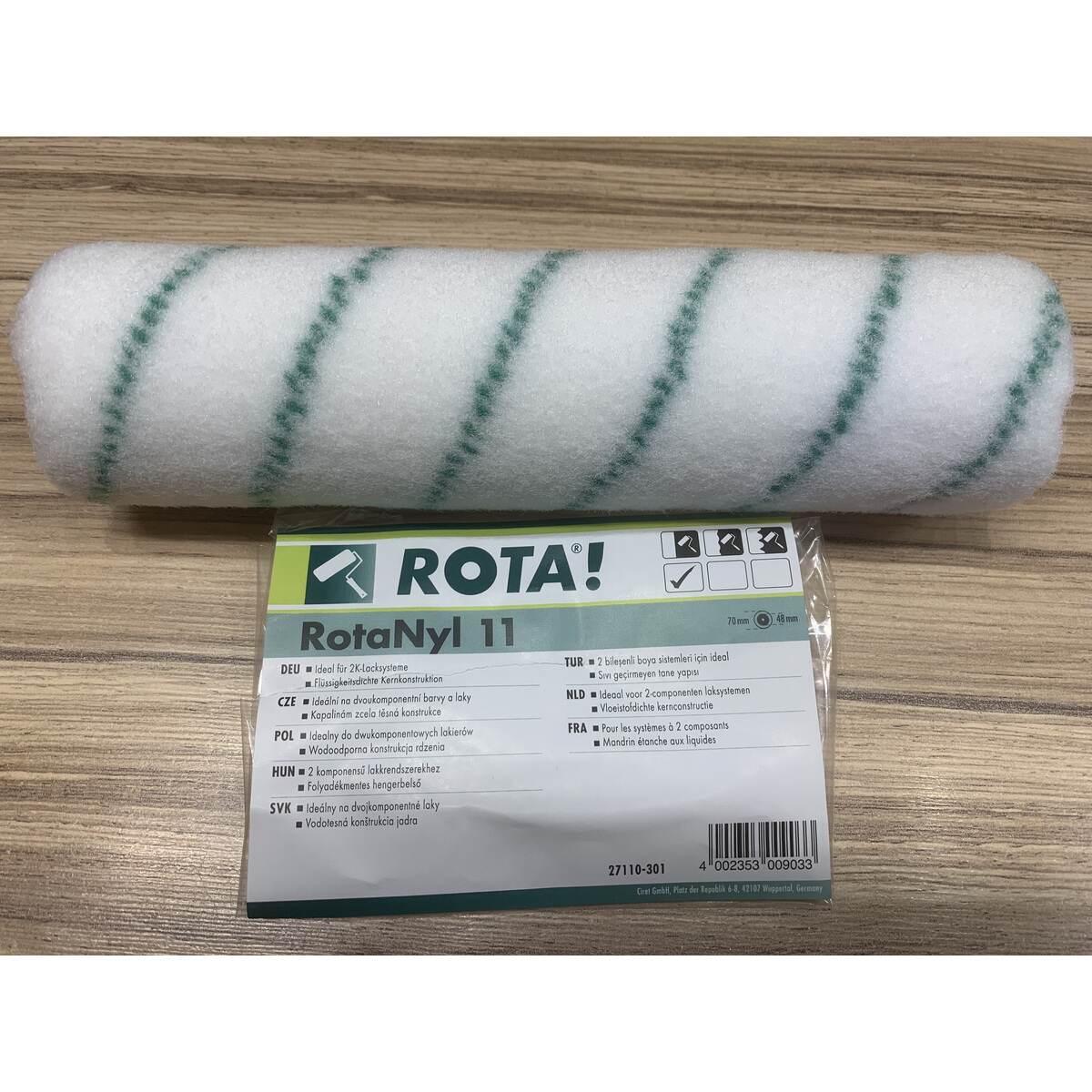 Henger 2 komponensű lakkrendszerhez - RotaNyl 11 - 25cm